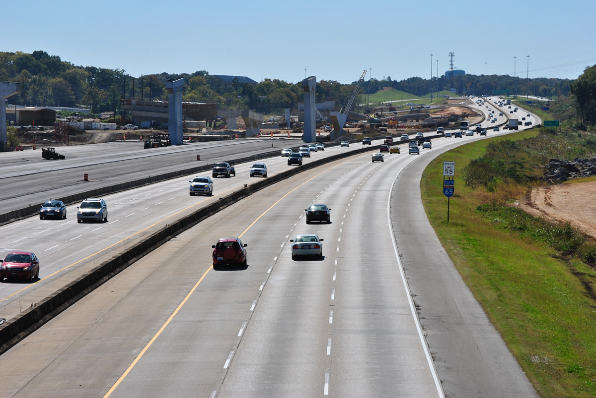 I-22/65 interchange construction - 2012