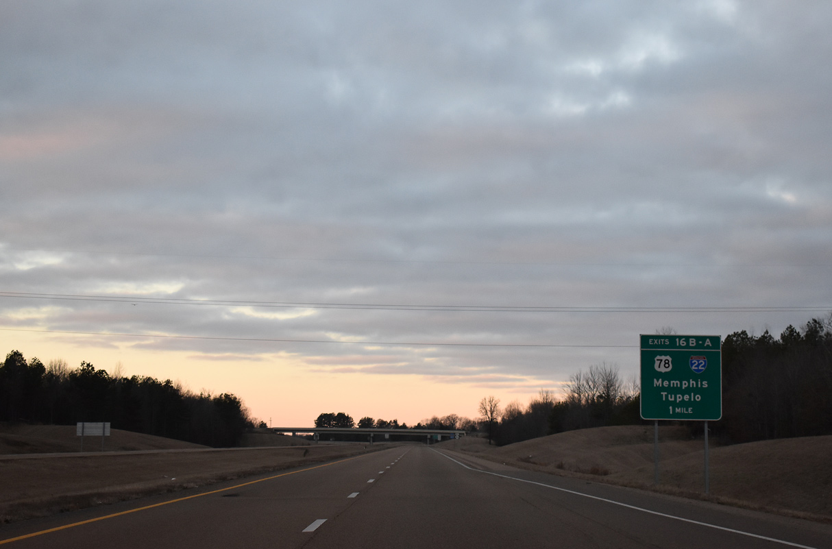 I-269/MS 304 one mile northeast of I-22/U.S. 78 at Byhalia, MS