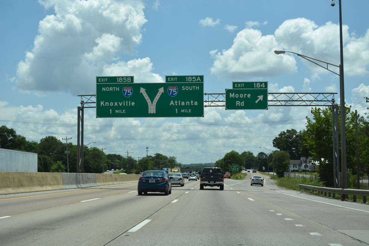 I-24 east at I-75 - Chattanooga, TN
