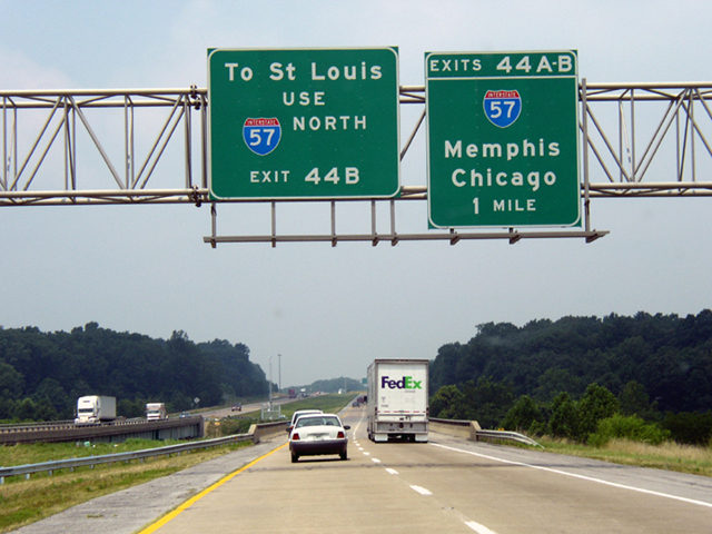 I-24 west at I-57 - 2003