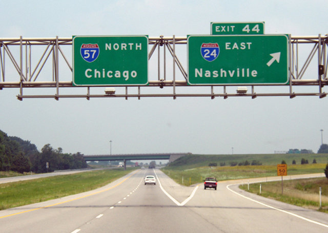 I-57 north at I-24 - 2003