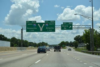 I-24 east at I-75 - Chattanooga, TN