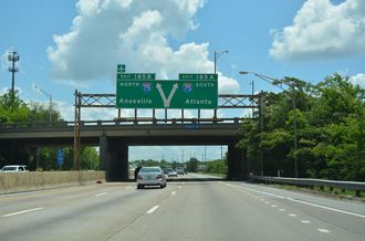 I-24 east at I-75 - Chattanooga, TN
