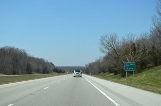 I-24 west at I-57 - Pulleys Mill, IL
