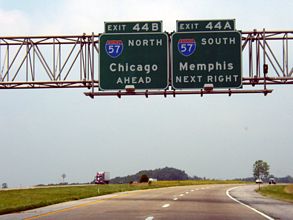 I-24 west at I-57 - 2003