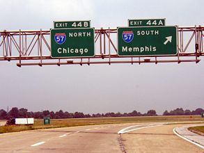 I-24 west at I-57 - 2003