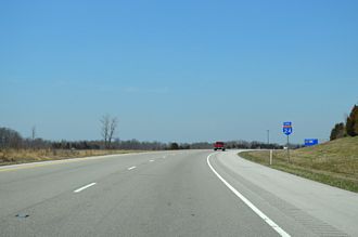 I-24 west at I-57 - Pulleys Mill, IL
