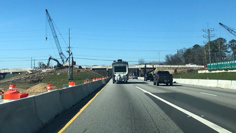 I-24 west at Spring Creek Road - East Ridge, TN
