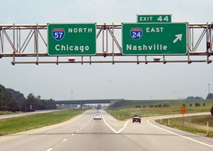I-57 north at I-24 - 2003