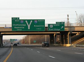 I-75 north at I-24 - 2003