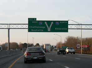 I-75 north at I-24 - 2003