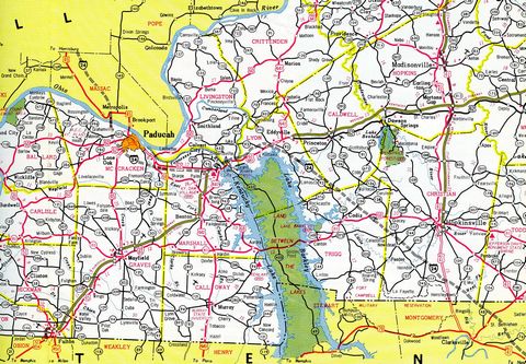Western Kentucky – 1970 Kentucky Official Highway Map