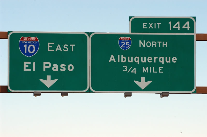 I-10 east at I-25 - 2004