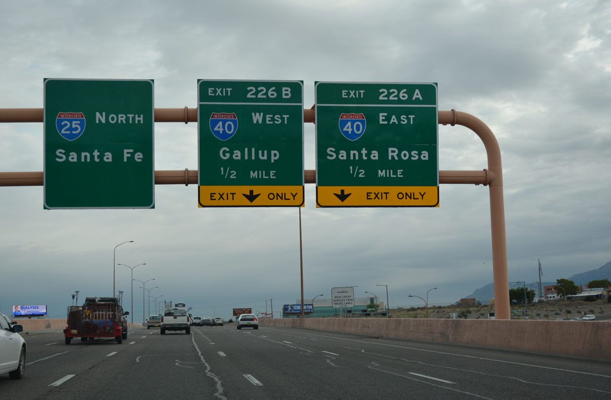 I-25 north at Big I Interchange - Albuquerque, NM