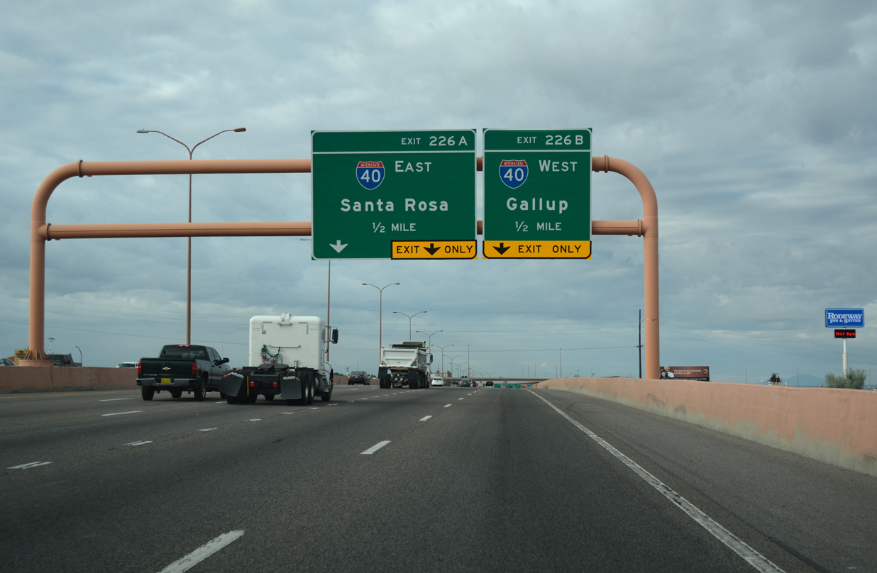 I-25 south at Big I Interchange - Albuquerque, NM