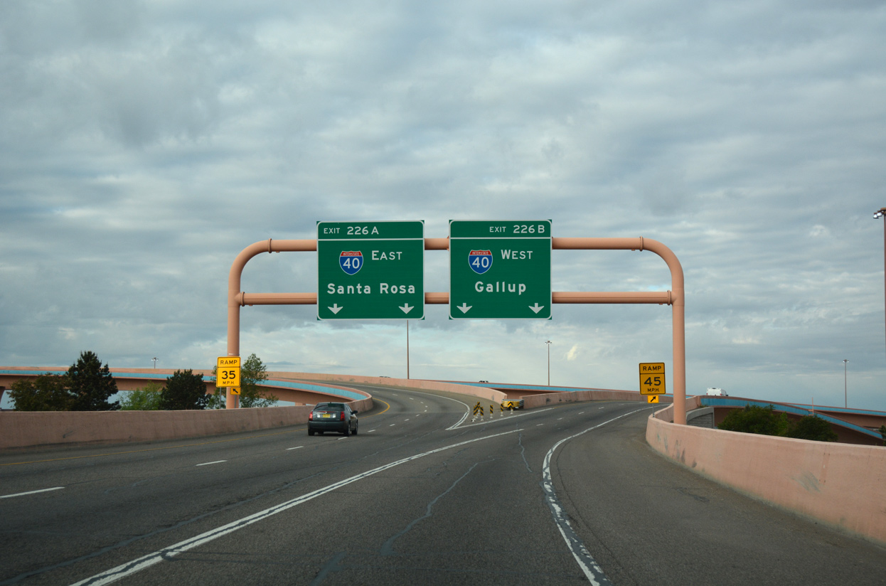 I-25 south at Big I Interchange - Albuquerque, NM