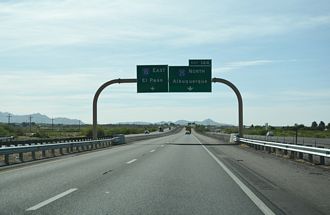 I-10 east at I-25 - Las Cruces, New Mexico
