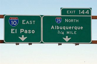 I-10 east at I-25 - 2004