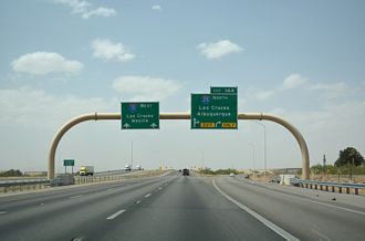I-10/U.S. 180 West at Interstate 25 in Las Cruces, New Mexico