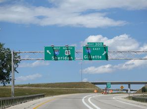 I-25 north at I-90 - Buffalo, WY - 2004