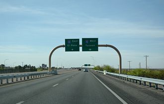 I-25 south at I-10 - Las Cruces, New Mexico