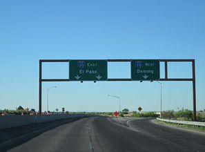 I-25 south at Interstate 10 in 2012.