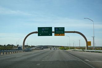 I-25 south at I-10 - Las Cruces, New Mexico
