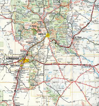 Interstate 25 through north central New Mexico – 1972