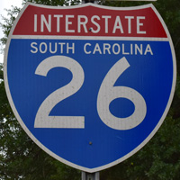 Interstate 26 shield representation