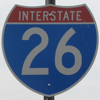 Interstate 26 shield representation