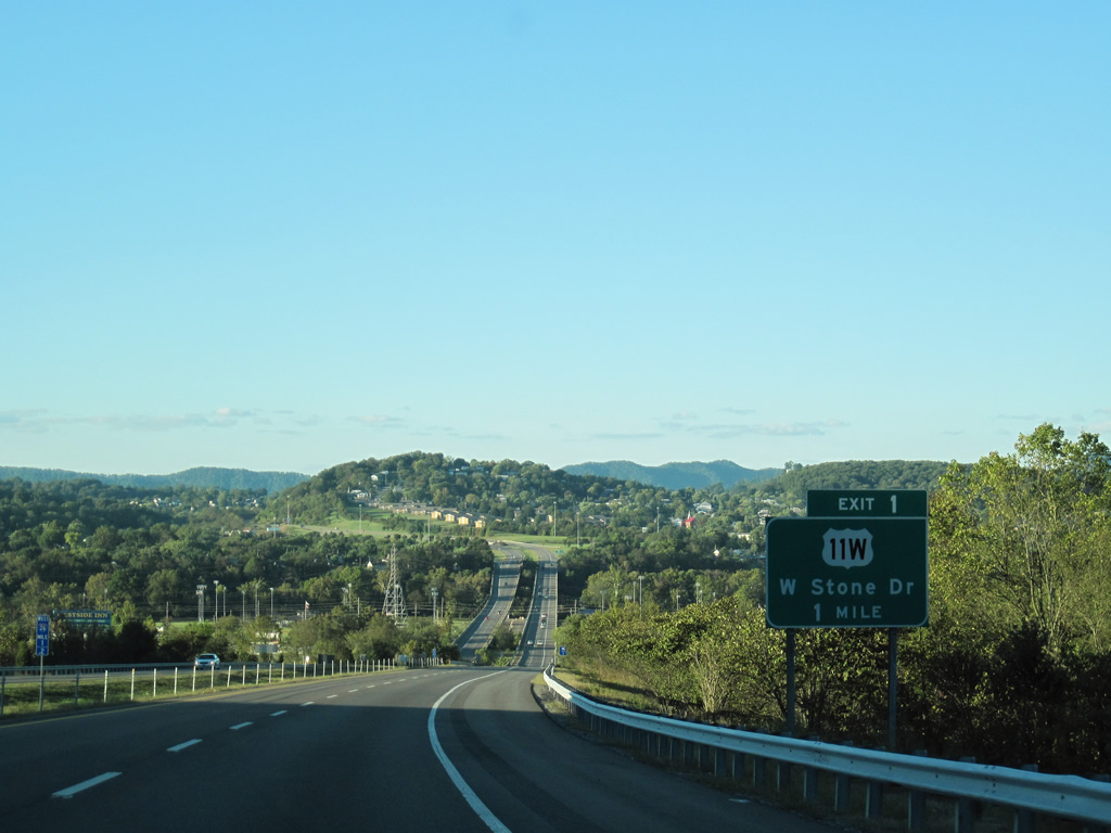 I-26/US 23 west at US 11W - Kingsport, TN
