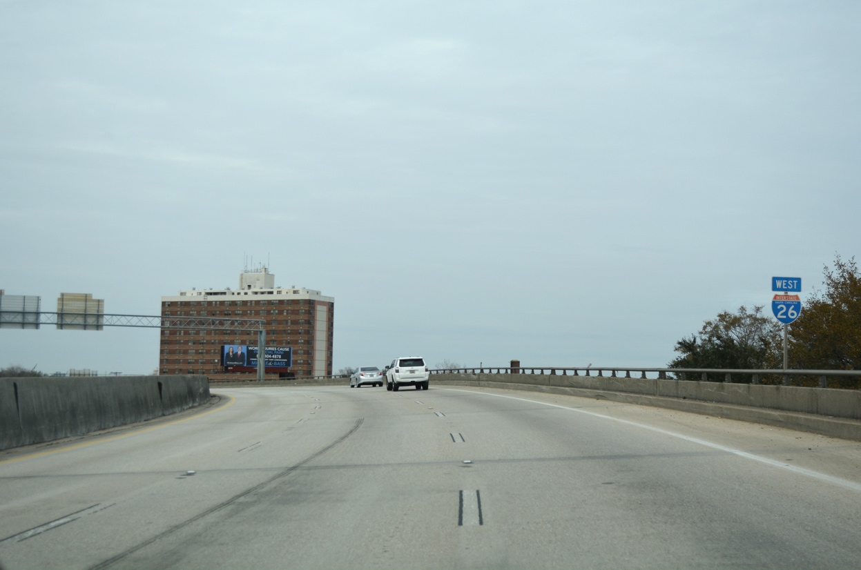 I-26 west after US 17 - Charleston, SC