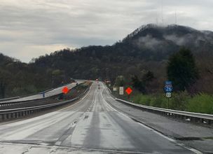 I-26/US 23 east at Holston River South Fork, Kingsport, TN