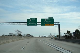 I-26 east at US 17 - Charleston, SC