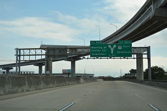 I-26 east at US 17 - Charleston, SC