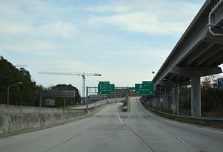I-26 east at US 17 - Charleston, SC