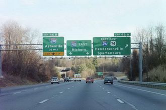 I-40 east at I-26/240 - 2002