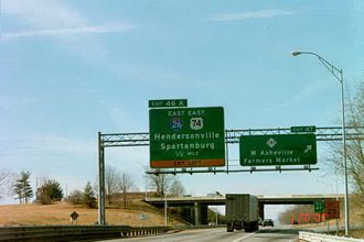 I-40 west at NC 191/I-26 - 2002