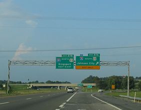 I-81 north at I-26/181 - Colonial Heights, TN