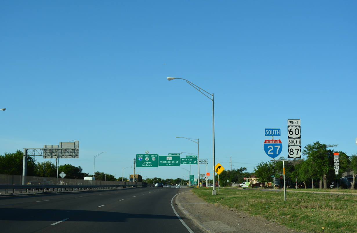 IH 27/US 60-87 south at Randall County, TX