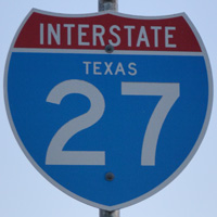Interstate 27 shield representation