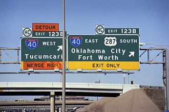 IH 27/US 60-87 north at IH 40/US 287 - 2000