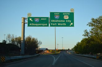 IH 27/US 60-87 north at IH 40/US 287 - Amarillo, TX