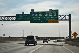 IH 40/US 287 west at IH 27/US 60-87 - Amarillo, TX