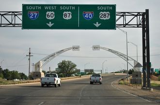 US 60/87 south at IH 27/40 - Amarillo, TX
