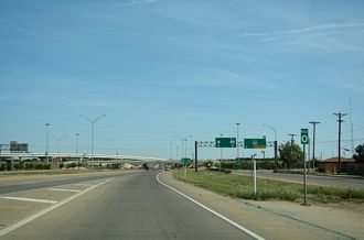 US 87 north at IH 27 - Lubbock, TX