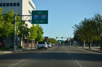 US 287 south at IH 27/40 - Amarillo, TX