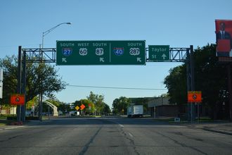 US 287 south at IH 27/40 - Amarillo, TX