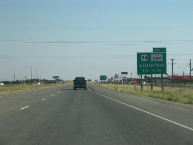 US 87 north at IH 27 - Lubbock, TX