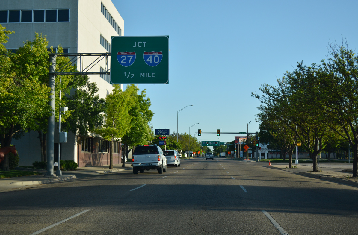 US 287 south at IH 27/40 - Amarillo, TX